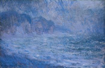 尅勞德 莫奈 Cliff at Pourville, Rain